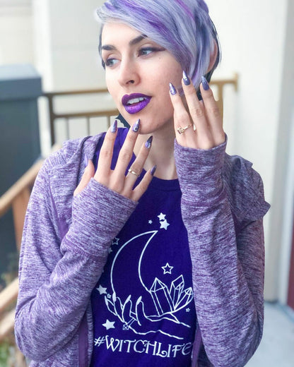 #WitchLife Crystals And Moon Tee - Unisex Shirt
