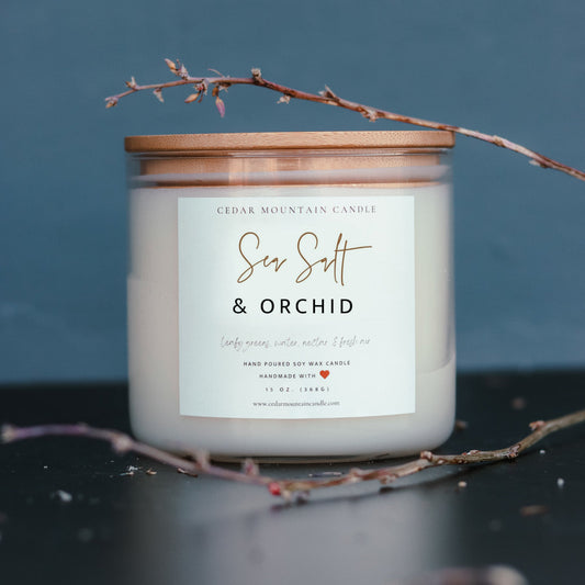 Sea Salt & Orchid - 3 Wick Jar Candle
