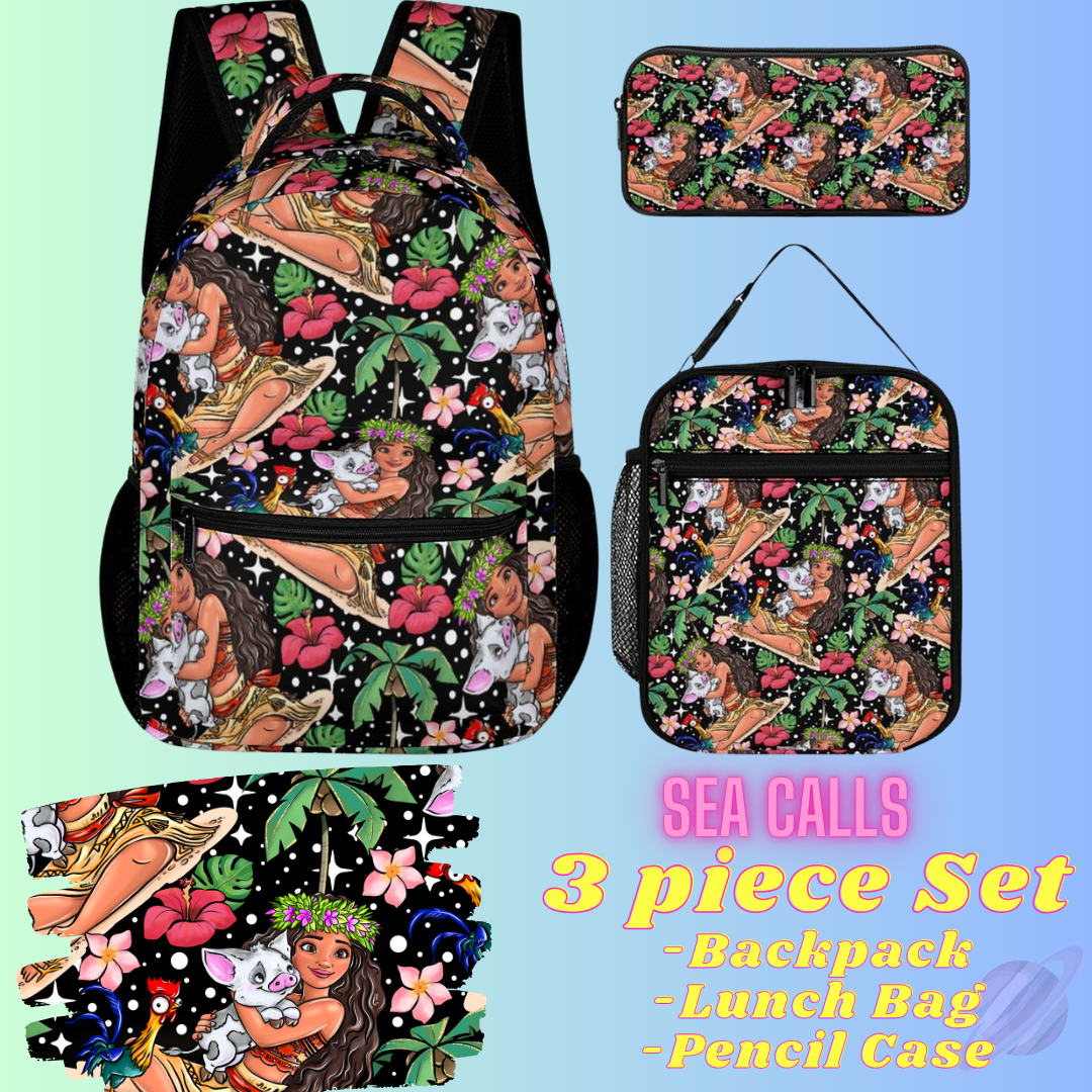 SEA CALLS-3 PIECE BACKPACK SET-PREORDER CLOSING 7/3