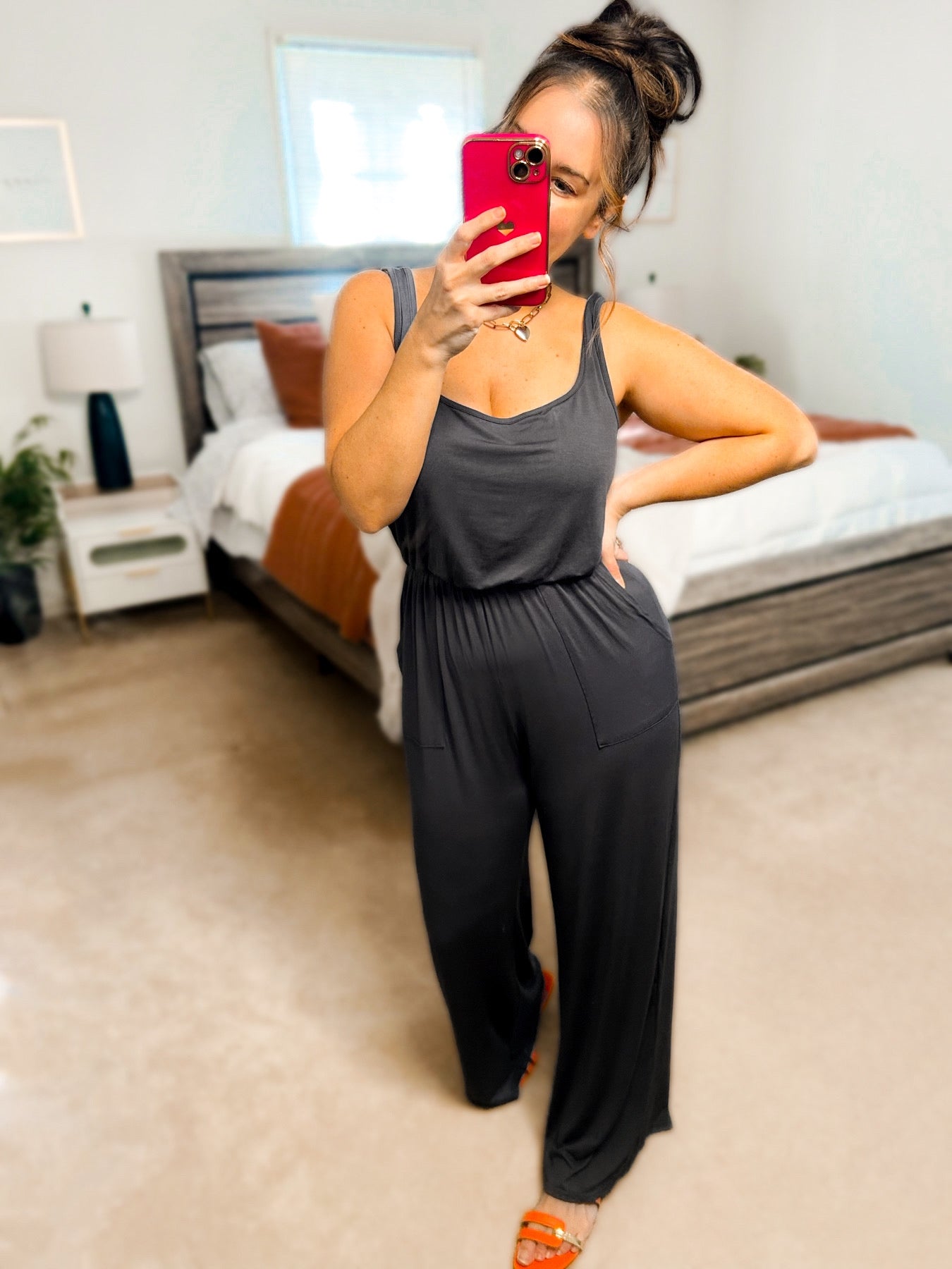 Shay Square Neck Modal Jumpsuit - Girl Code Couture