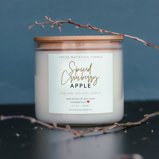 Spiced Cranberry Apple - 3 Wick Jar Candle