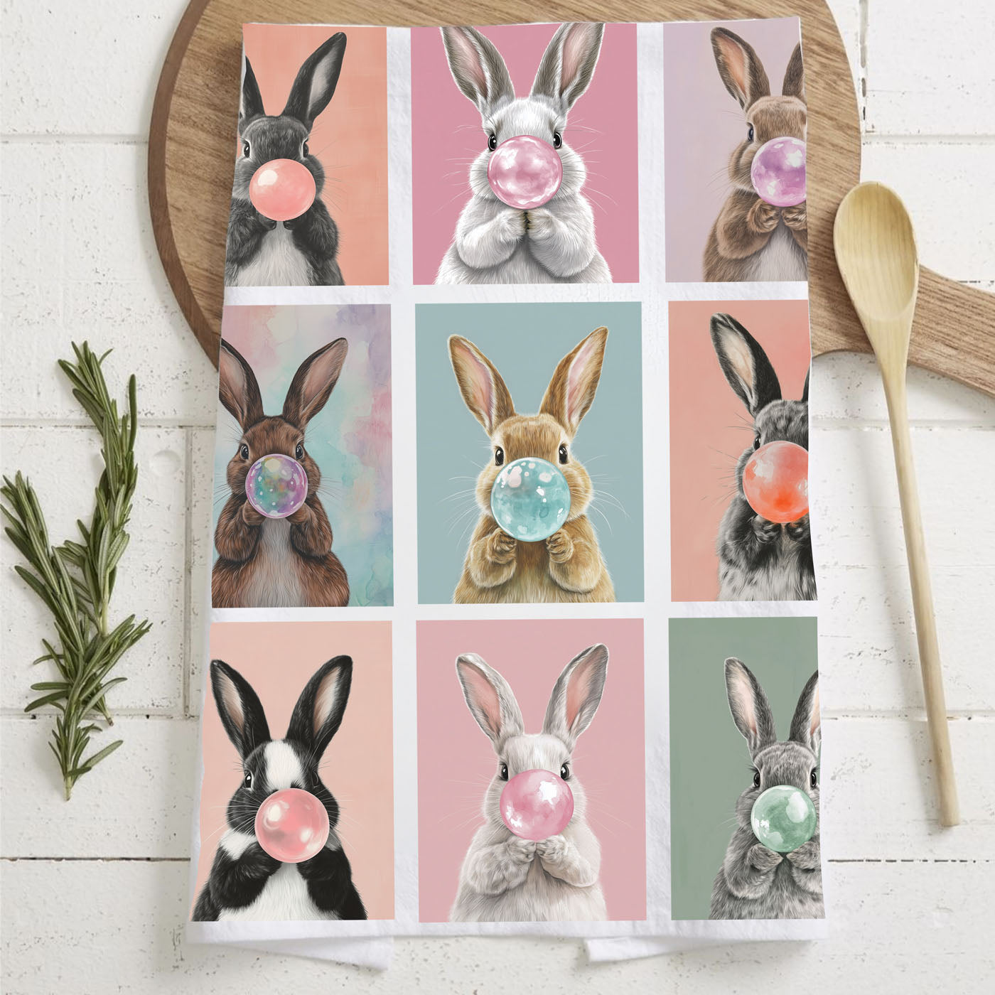 Bunny Bubbles Towel