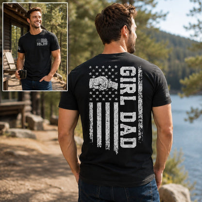 Girl Dad Adult Graphic Tee