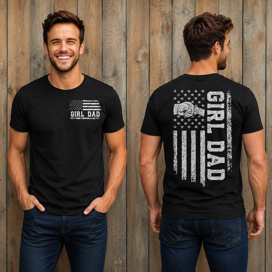 Girl Dad Adult Graphic Tee