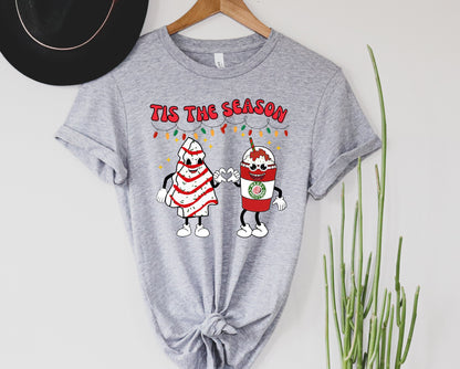 Tis the Season Cake and Coffee Graphic Tee