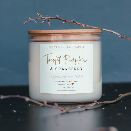 Toasted Pumpkin & Cranberry - 3 Wick Jar Candle