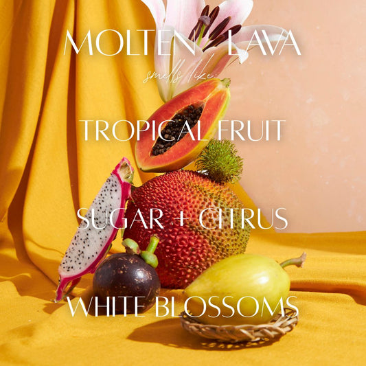 13 oz Mason Jar Soy Candle - Molten Lava