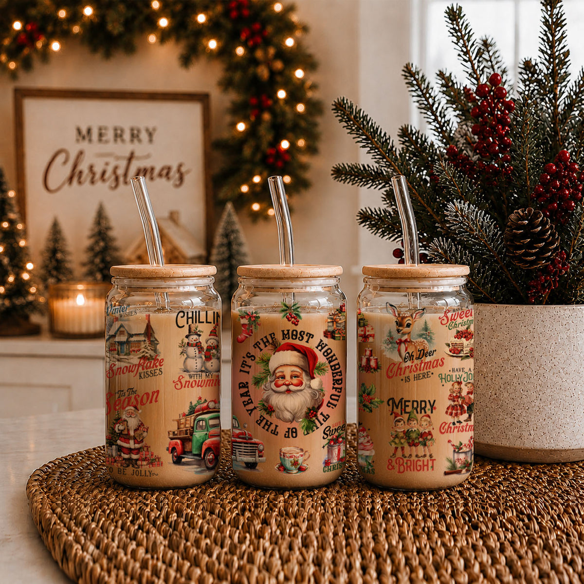 Vintage Christmas 17oz