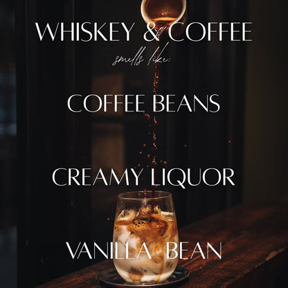 Whiskey & Coffee - 7 Wick White Dough Bowl Soy Candle