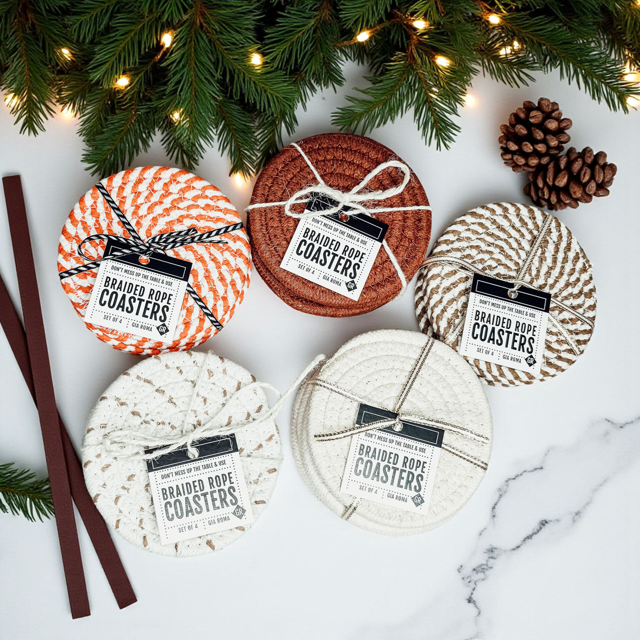 Fall Fabric Coasters