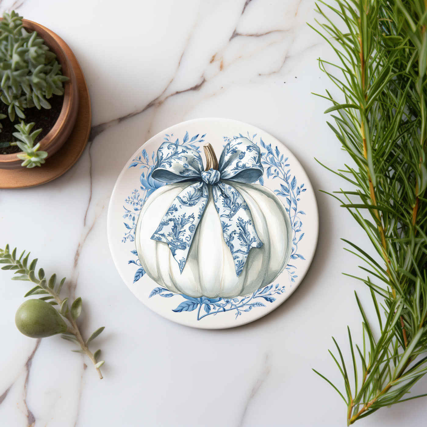 Chinoiserie Halloween Coasters