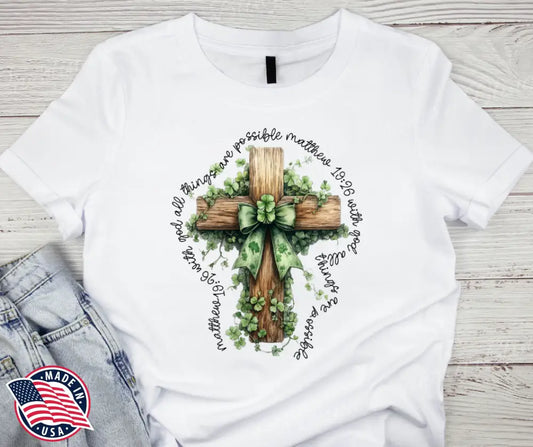 With God All Things Are Possible – White