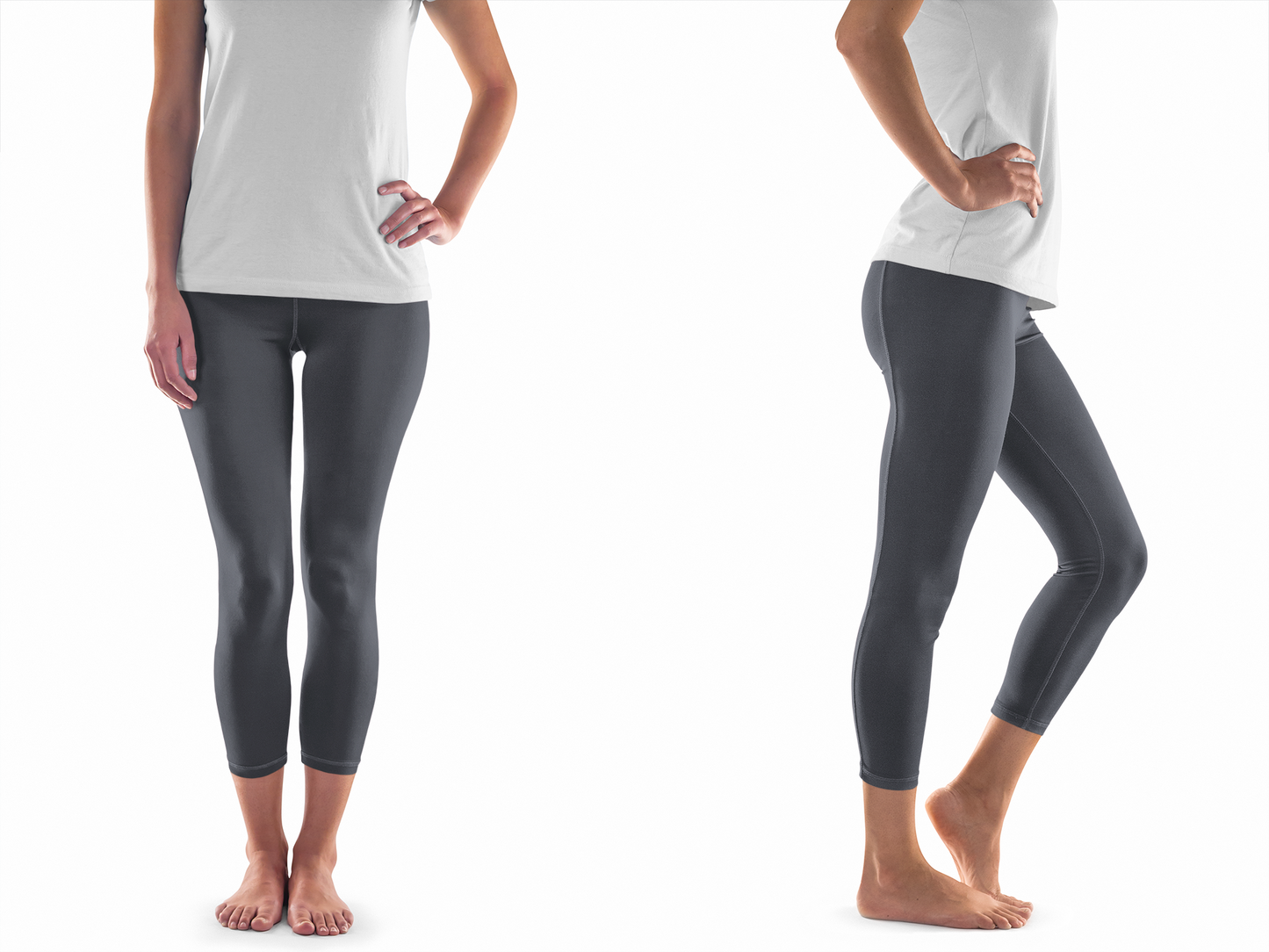 SUPER CLEARANCE Solid Capri - High-quality Handcrafted Vibrant Leggings