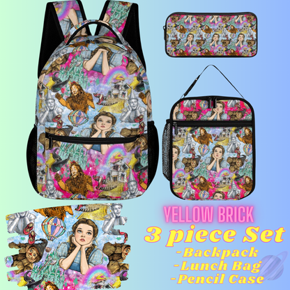 YELLOW BRICK-3 PIECE BACKPACK SET-PREORDER CLOSING 7/3